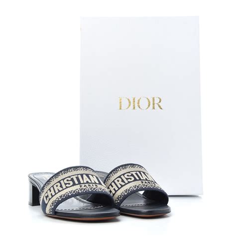 christian dior heeled slide.